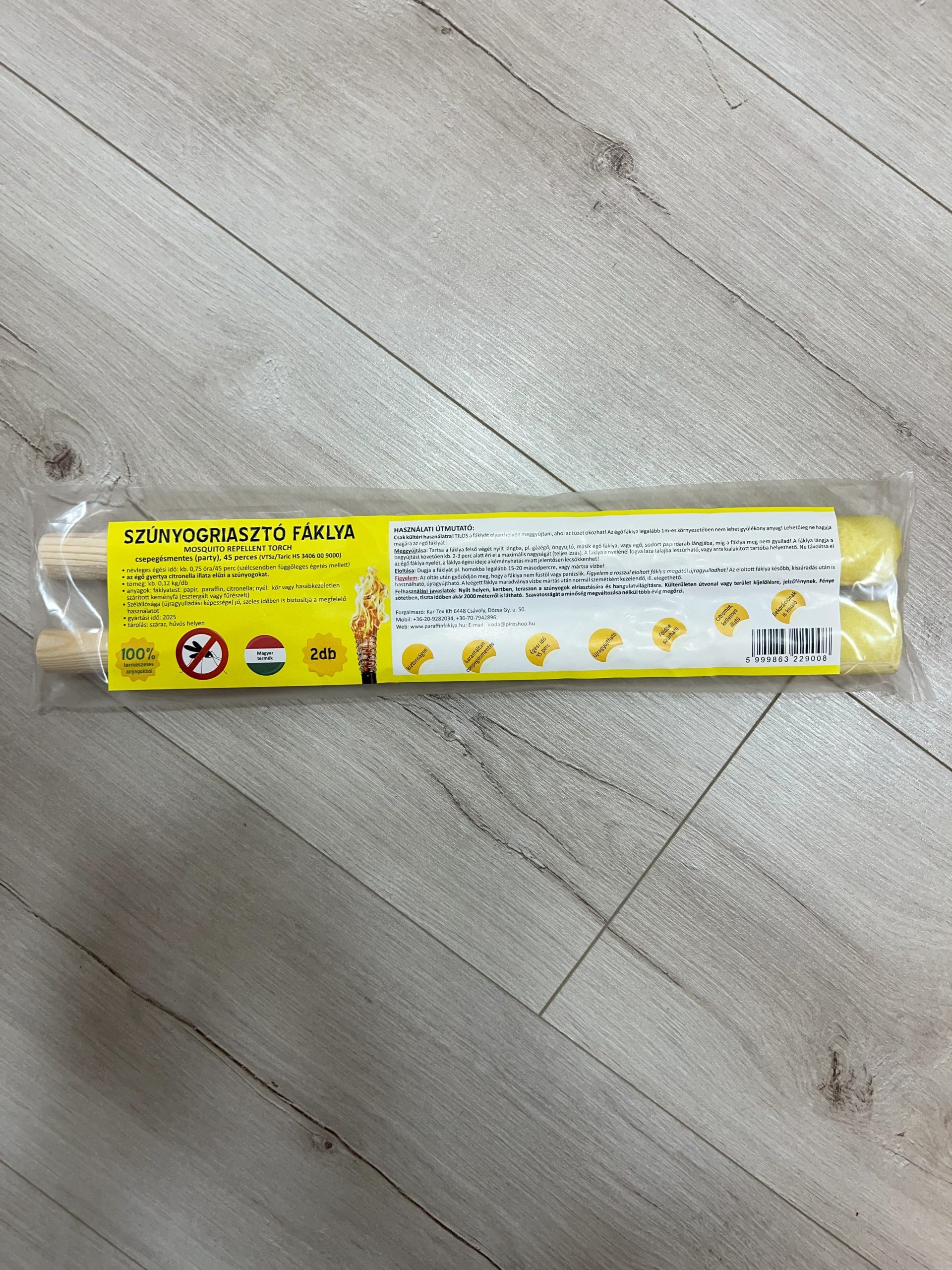 Szúnyogriasztó csepegésmentes paraffinfáklya 45 perces 2 darabos<div class="specprice">1100Ft-tól</div>